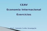 CEAV Economia  Internacional Exercícios
