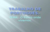 Trabalho de português.