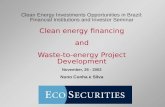 Clean Energy Investments Opportunities in Brazil: Financial Institutions and Investor Seminar