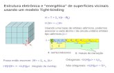 Estrutura eletrônica e “energética” de superfícies vicinais usando um modelo Tight-binding