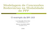 Modelagem de Concessões Rodoviárias na Modalidade de PPP