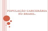 POPULAÇÃO CARCERÁRIA NO BRASIL.