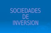 SOCIEDADES  DE INVERSION