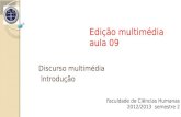 Edição multimédia aula 09