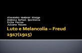 Luto e Melancolia – Freud 1917(1915)