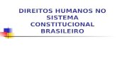 DIREITOS HUMANOS NO SISTEMA CONSTITUCIONAL BRASILEIRO
