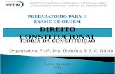PREPARATÓRIO PARA O EXAME DE ORDEM TEORIA DA CONSTITUIÇÃO