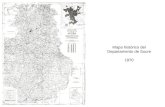Mapa histórico del Departamento de Sucre 1970