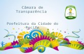 Câmara de Transparência  Prefeitura da Cidade do Recife