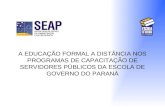 Programas de capacitação a distância na Escola de Governo do Paraná