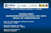 Edital MCT/CNPq/CT-HIDRO nº. 13/2005 MODELAGEM HIDROSSEDIMENTOLÓGICA NO SEMI-ÁRIDO DE PERNAMBUCO