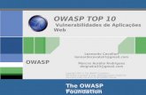 OWASP TOP 10  Vulnerabilidades de Aplicações Web
