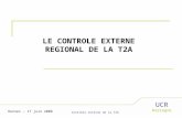 LE CONTROLE EXTERNE REGIONAL DE LA T2A