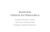 Seminário História da Matemática