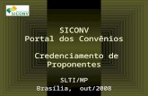 SICONV Portal dos Convênios  Credenciamento de Proponentes