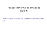 Processamento de Imagens Aula 6 selperbrasil.br/ cursos/ ead / intro_sr
