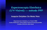 Espectroscopia Eletrônica (UV-Visível)  — método PPP