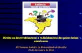 Direito ao desenvolvimento: o endividamento dos países latino-americanos