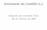Instalação do FreeBSD 6.1