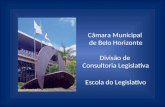 Câmara Municipal  de Belo Horizonte Divisão de  Consultoria Legislativa Escola do Legislativo