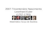 2007-Tricentenário Nascimento Leonhard Euler (1707-1783)