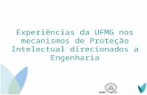 Experiências da UFMG nos mecanismos de Proteção Intelectual direcionados a Engenharia