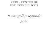 CEBI – CENTRO DE ESTUDOS BÍBLICOS  Evangelho segundo João