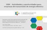 CIER – Actividades y oportunidades para empresas de transmisión de energía eléctrica