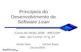 Princ ípios do  Desenvolvimento de Software  Lean