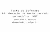 Teste de Software 14: Gera ção de teste baseado em modelos: MBT