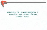 MODELOS DE PLANEJAMENTO E  GESTÃO  DE TERRITÓRIOS TURÍSTICOS