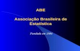 ABE Associação Brasileira de Estatística