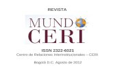 REVISTA  ISSN 2322-6021 Centro de Relaciones Interinstitucionales – CERI