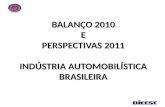 BALANÇO 2010 E PERSPECTIVAS 2011 INDÚSTRIA AUTOMOBILÍSTICA BRASILEIRA