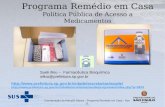 Programa Remédio em Casa Política Pública de Acesso a Medicamentos