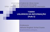 TGI004  USUÁRIOS DA INFORMAÇÃO (Aula 1)