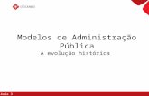 Modelos de Administração Pública A evolução histórica
