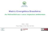Matriz Energ©tica Brasileira: As Hidroel©tricas e seus impactos ambientais Jo£o L.  Soito