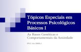 Tópicos Especiais em Processos Psicológicos Básicos I