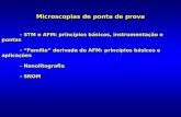 Microscopias de ponta de prova  - STM e AFM: princípios básicos, instrumentação e pontas