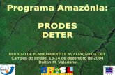 Programa Amazônia: PRODES DETER REUNIAO DE PLANEJAMENTO E AVALIAÇÃO DA OBT