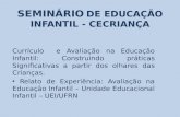 SEMINÁRIO DE EDUCAÇÃO INFANTIL - CECRIANÇA