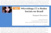 Microblogs (?) e Redes Sociais  no Brasil