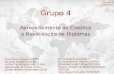 Grupo 4 Aproveitamento de Créditos e Revalidação de Diplomas
