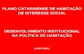 PLANO CATARINENSE DE HABITAÇÃO DE INTERESSE SOCIAL