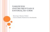 Variáveis instrumentais e estimação GMM