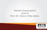 Direito Empresarial I Aula IV Prof. Dr. Marco Félix Jobim.