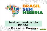Instrumentos do PBSM  – Passo a Passo -