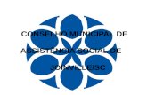 CONSELHO MUNICIPAL DE  ASSISTÊNCIA SOCIAL DE       JOINVILLE/SC
