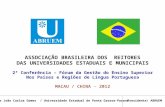 ASSOCIAÇÃO BRASILEIRA DOS  REITORES DAS UNIVERSIDADES ESTADUAIS E MUNICIPAIS